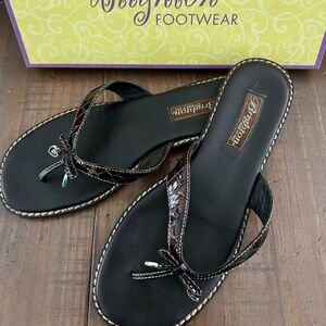 Brighton Ofelia Sandals, Size 8M, Bronze Pearl